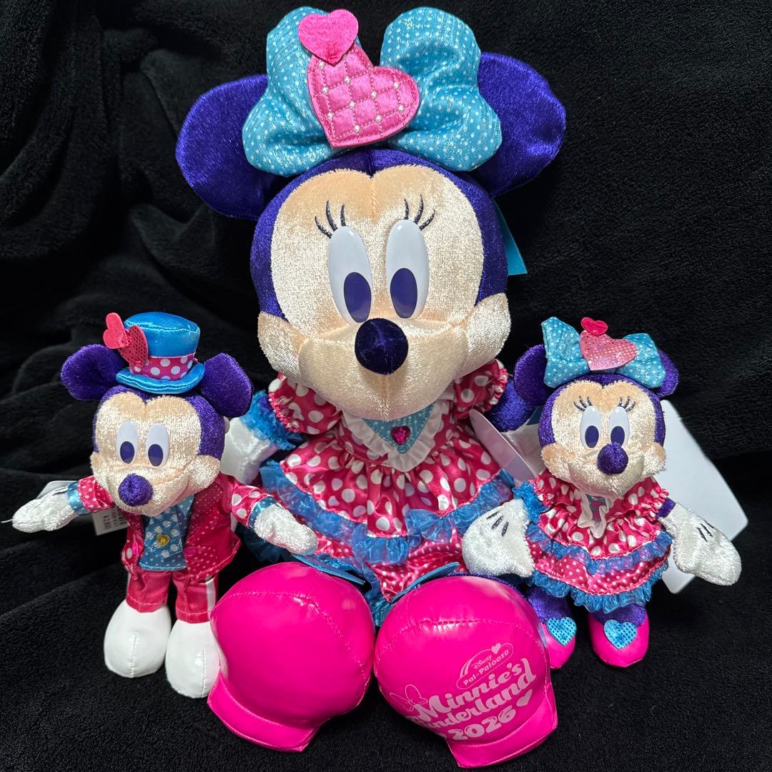 パルパルーザ ミニー ミッキー ぬいぐるみ バッジ セット 新品未使用タグ付き