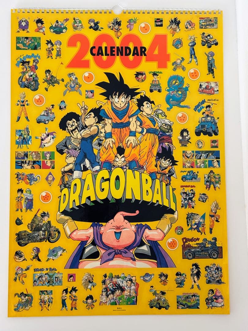 【美品】ドラゴンボール 2004年カレンダー 原作イラスト A2 鳥山明