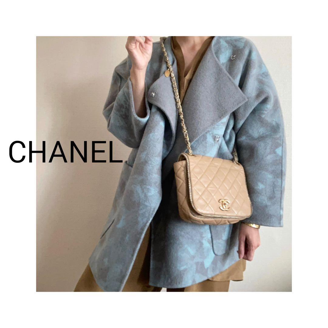 ちょこ 様♡CHANEL ツイード　マトラッセ　ラムスキン チェーンバッグ