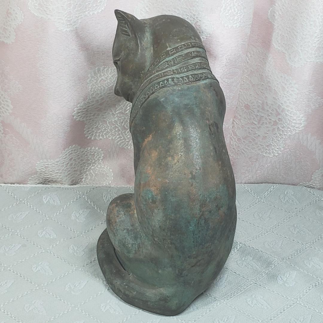 【博物館級】◆バステト神像 ブロンズ像 猫の女神 古代エジプト◆検）仏像 新羅仏