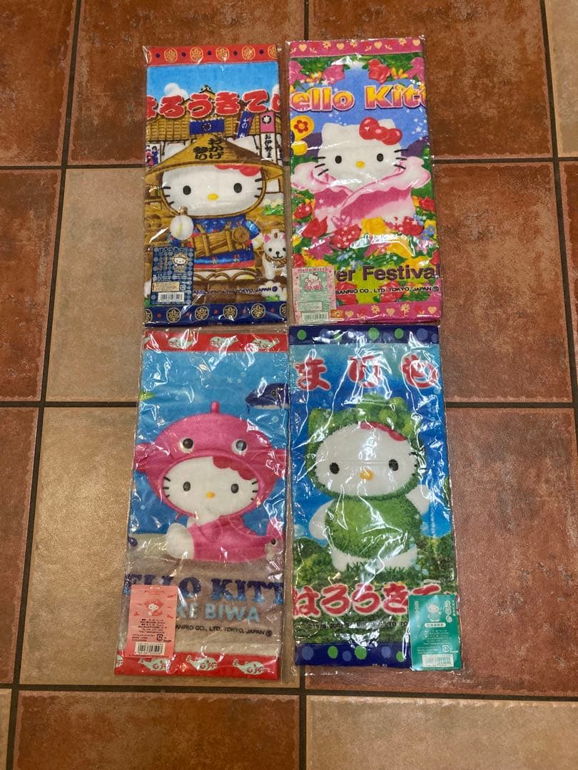 ハローキティハンドタオル愛知万博限定 地域限定品他10枚セット