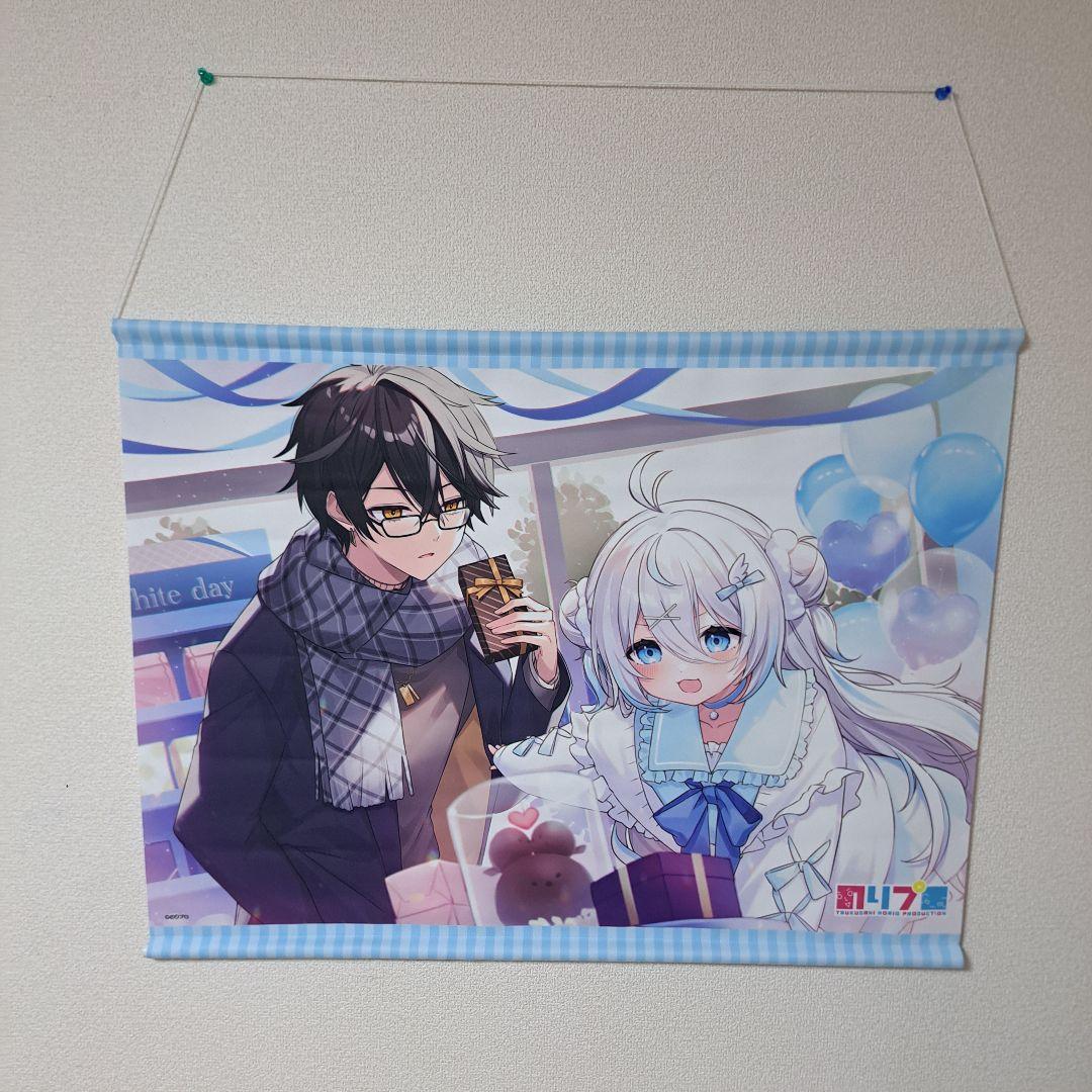 3月季節ボイス・グッズ2024 タペストリー 梟雄しろや 雪ノ精くもち