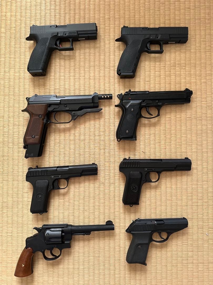 エアガン 8丁セット 黒5000--7000/支