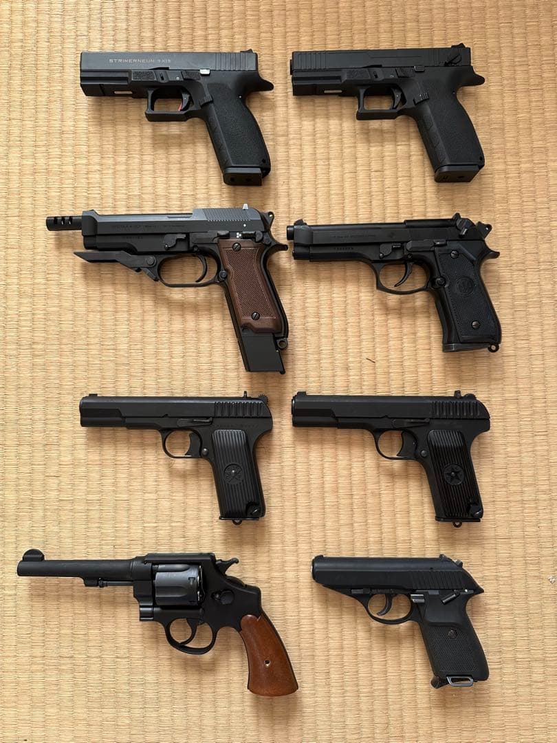 エアガン 8丁セット 黒5000--7000/支