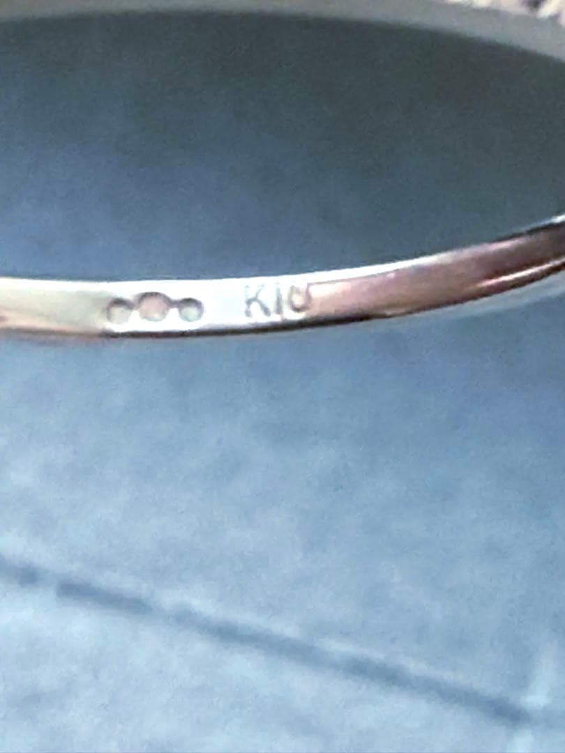 ココシュニック　K10カットワーク極光細 リング　12号