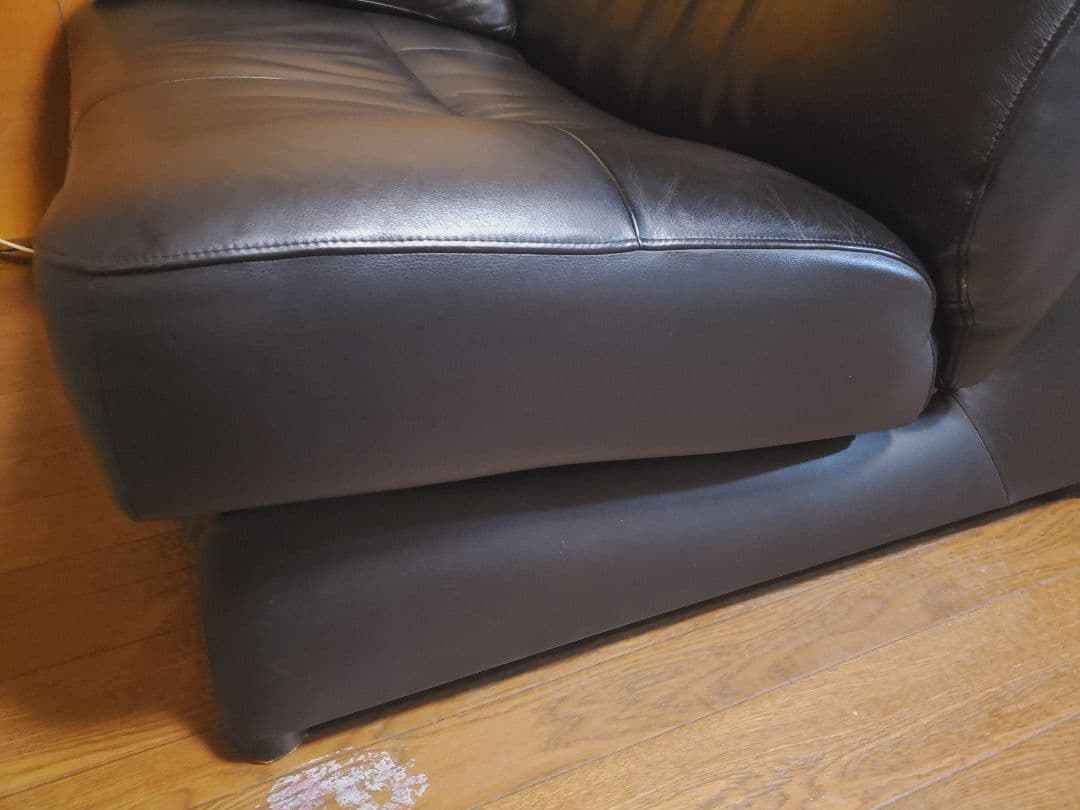 カリモク ZU4219 本革 リクライニングソファー　左右セット　②