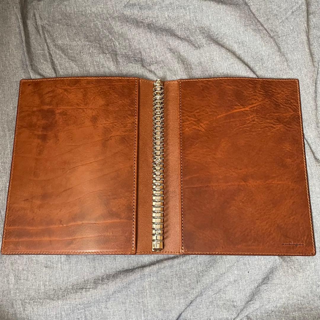 【新品】　ルーズリーフ a4 本革