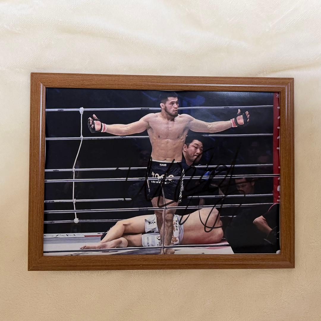 RIZIN シェイドゥラエフ 直筆サイン⑧ 朝倉未来 師走の超強者祭り 男祭り