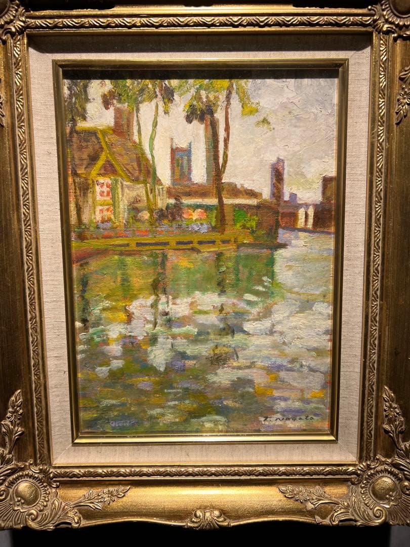 油絵　肉質画　作者不明　サインあり