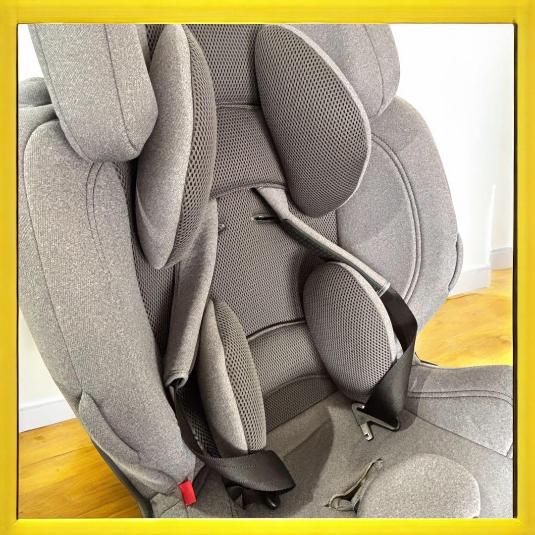 【1歳〜7歳対応】エールベベ スイングムーン プレミアムS 美品 グレー 清潔感