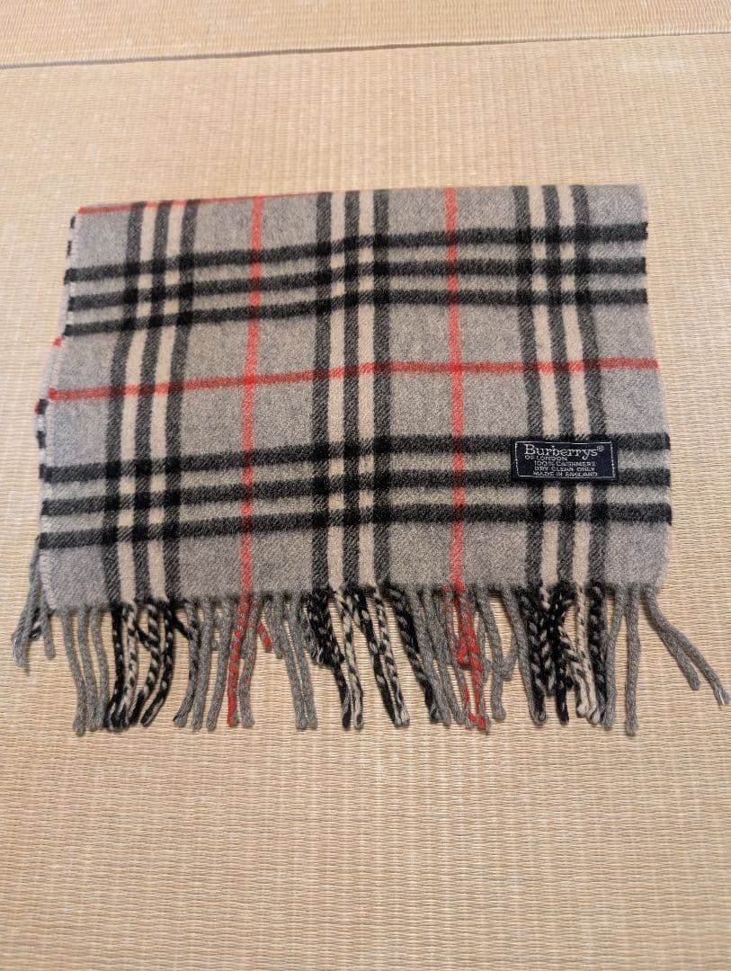 バーバリーズ チェック柄 カシミヤ100% マフラー