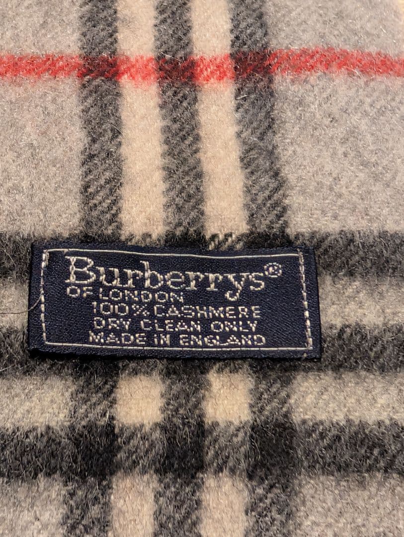 バーバリーズ チェック柄 カシミヤ100% マフラー