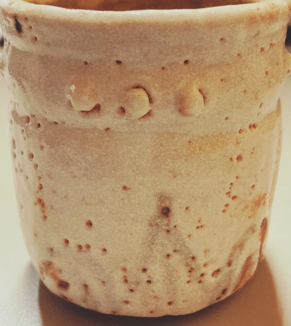 奥磯太覚 志野 火入 【真作保証】