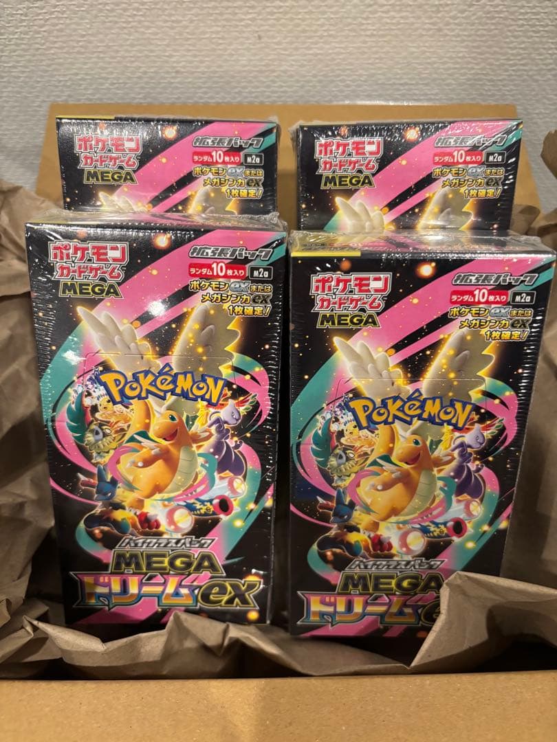 ポケモンカードゲーム メガドリームEX 4BOX
