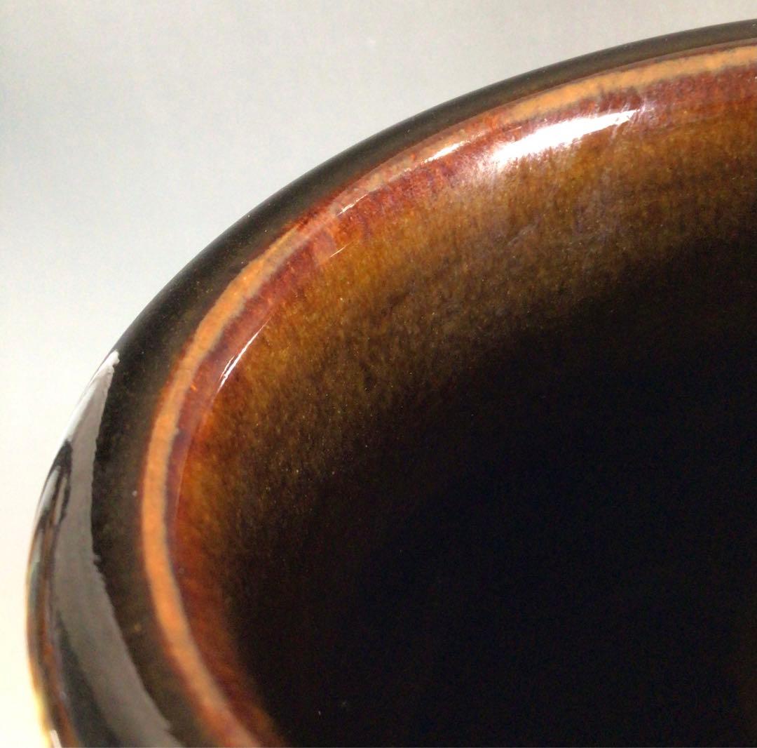 Ｐ２０５　水指　『阿漕窯造』『蘆瀑写水指』　共箱　茶道具