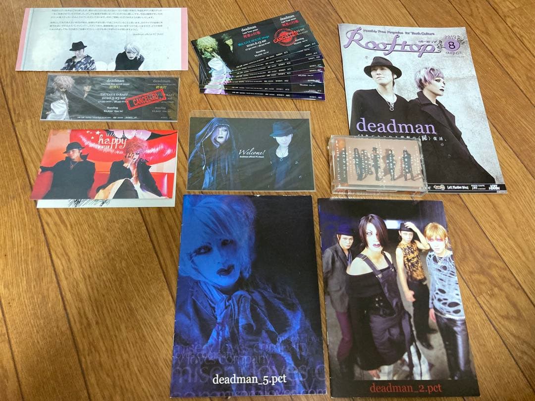 deadman FC会報 ホリデーカード ステッカー デモテープ 眞呼 aie