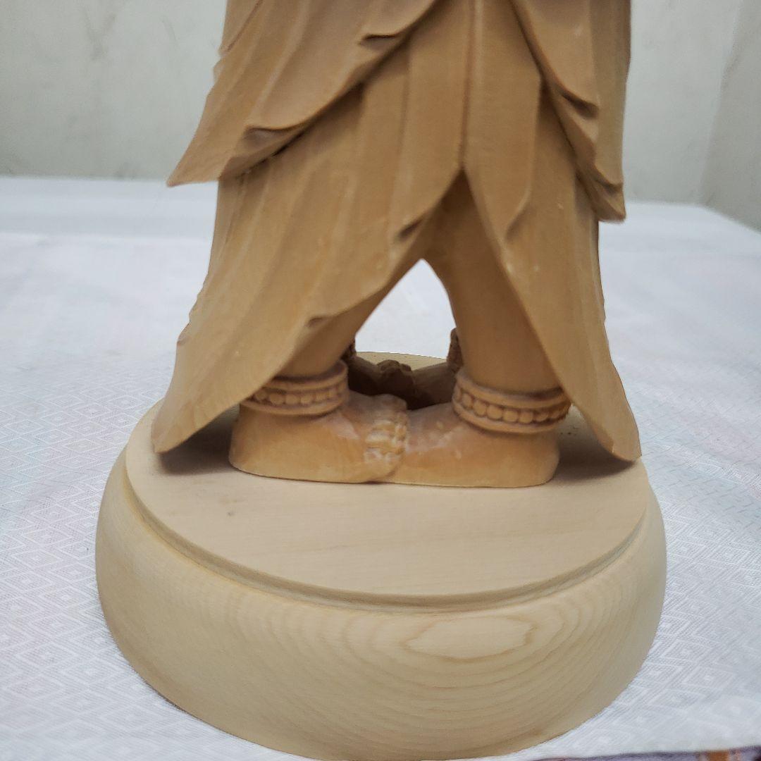 Ｂフライデー蔵出し特価ヒバ材 歓喜天 約21cm◆大聖歓喜天 象鼻天 ガネーシャ