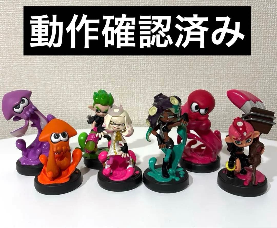 amiibo イカ イカボーイ タコ タコボーイ ヒメ イイダ まとめ売り
