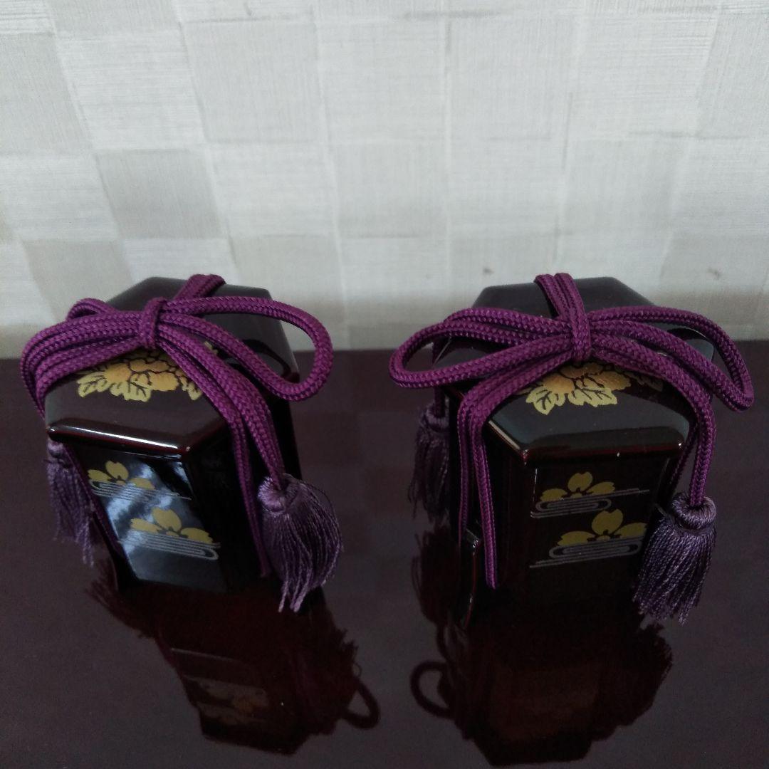 キ*ン様 江戸木目込み人形　雛人形　親王飾り　飾り台ケース付き