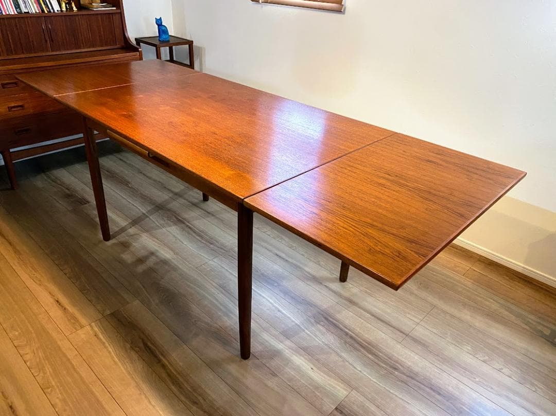 よっし〜 デンマーク製 チーク エクステンションテーブル 希少サイズ