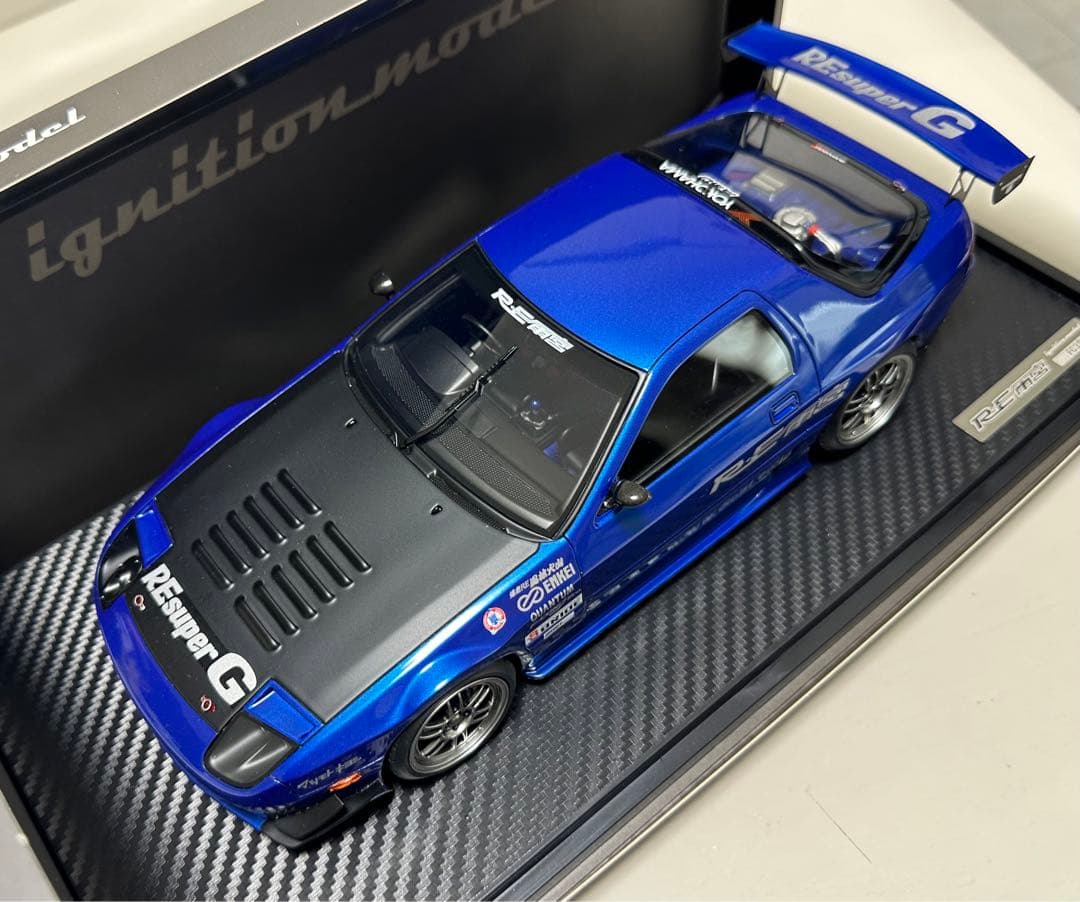 イグニッションモデル RX-7 FC3S RE雨宮 1/18 MAZDA 青