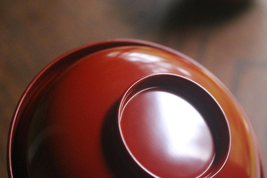 デッドストック！極上朱漆の美しい小丸椀（検輪島塗四つ椀懐石道具蒔絵椀