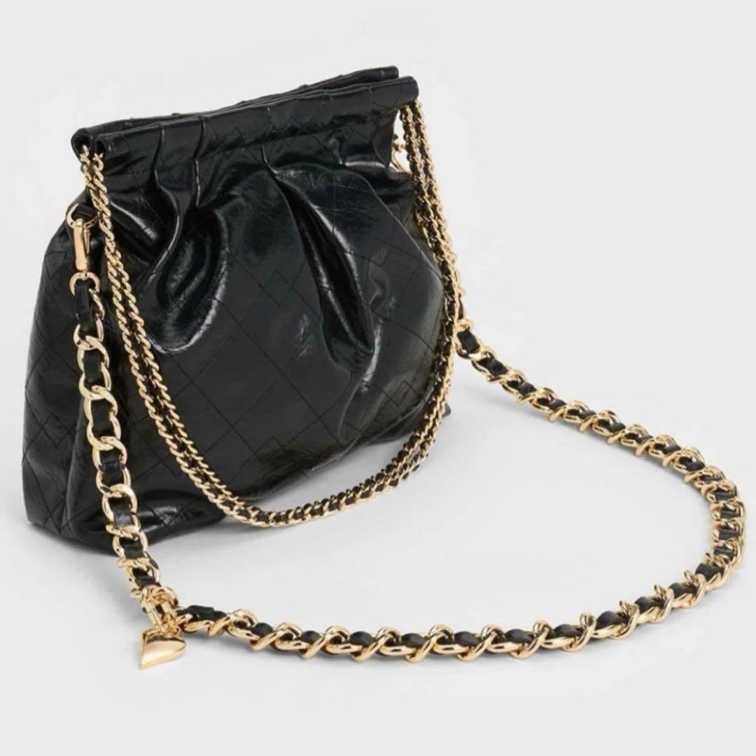 Charles & Keith duoチェーンハンドルツーウェイバックパック L