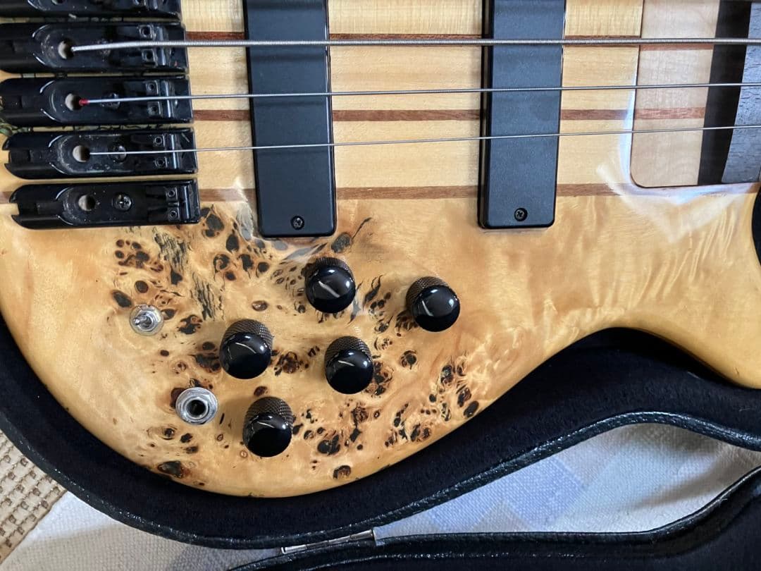 稀少【7弦ベース】美麗インレイ(ハードケース付き)