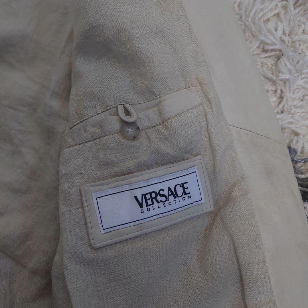 VERSACECOLLECTIONライダースジャケット白