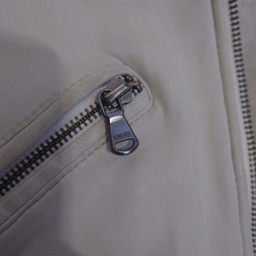 VERSACECOLLECTIONライダースジャケット白