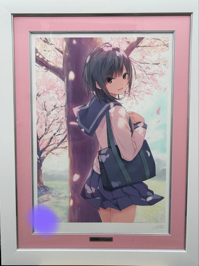 珈琲貴族 ミクスドメディア　SPRING SUNLIGHT アールビバン 版画