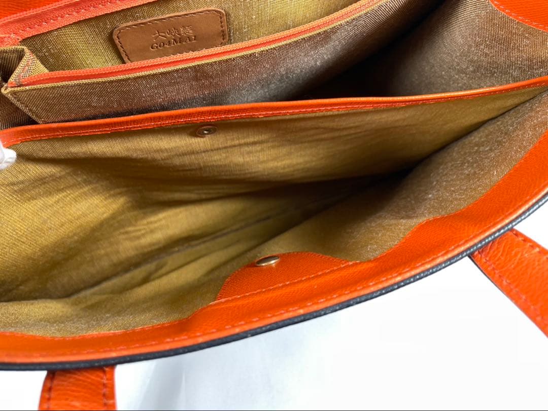 美品 大峽製鞄 オオバセイホウ ビジネスバッグ トートバッグ ヨーロピアンカーフ