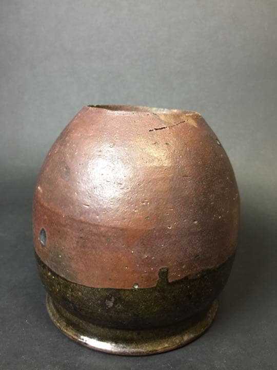 伝世品 古唐津壺  珍しい 桃山 江戸初期