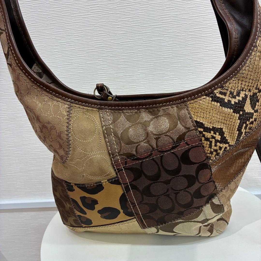 ∞ COACH コーチ　パッチワーク　ワンショルダー 12903