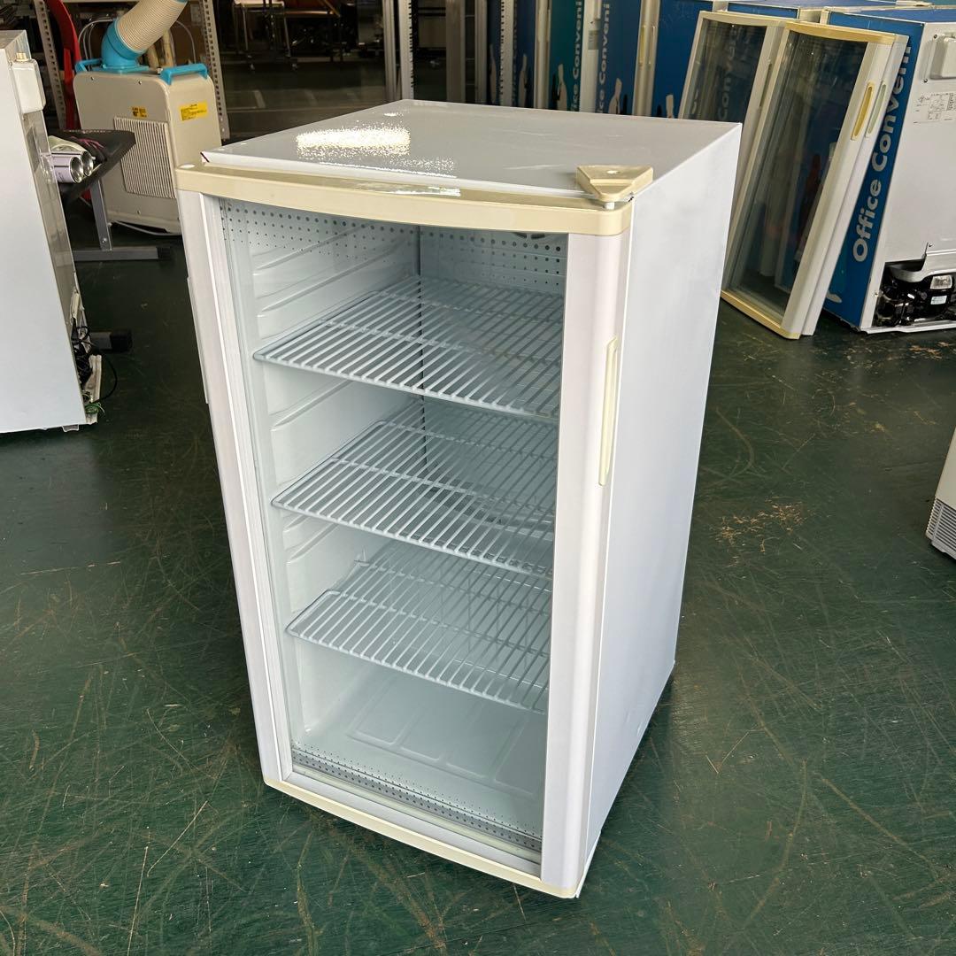 143業務用 冷蔵ショーケース オフィスコンビニ XW-105 左右開き 小型
