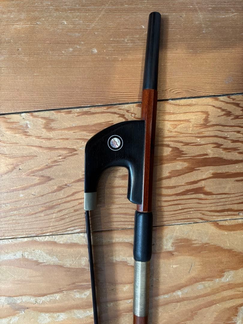 コントラバス弓 木製 ケース付き