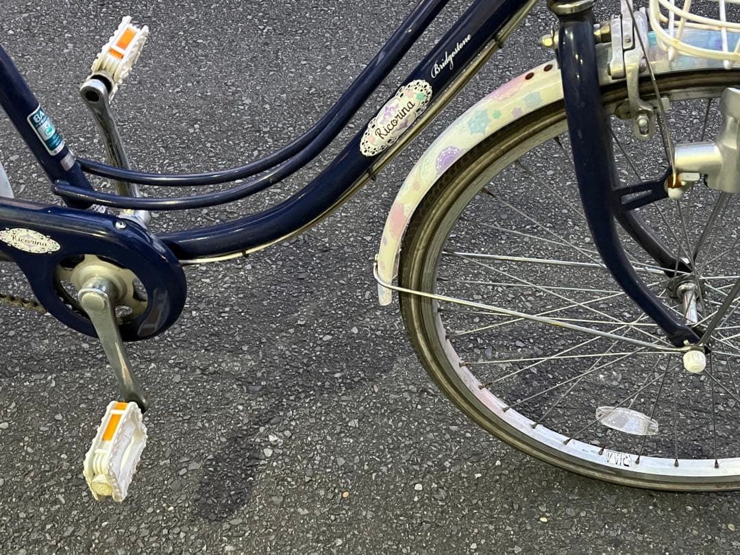 と*ち様 〓中古美品ブリヂストン女の子自転車〓リコリーナ24インチ★ブルー※配達
