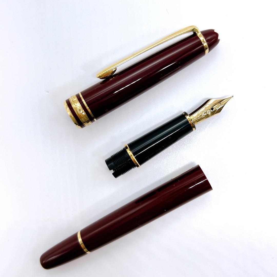 モンブラン マイスターシュテュック 万年筆 ワインレッド 14K 長さ133mm