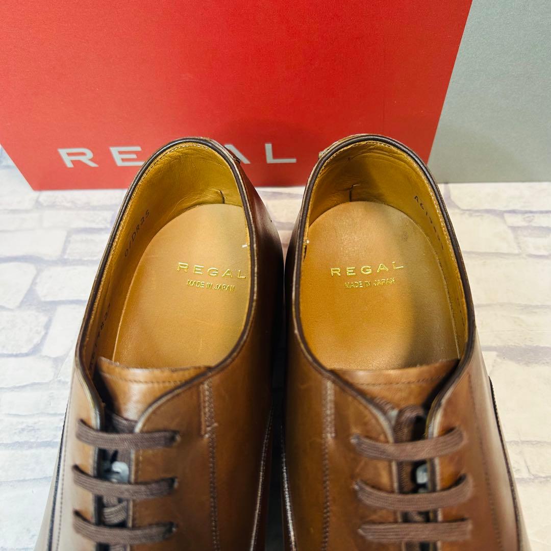 【未使用品】REGAL 01DR ストレートチップ トゥスチール付き 25cm