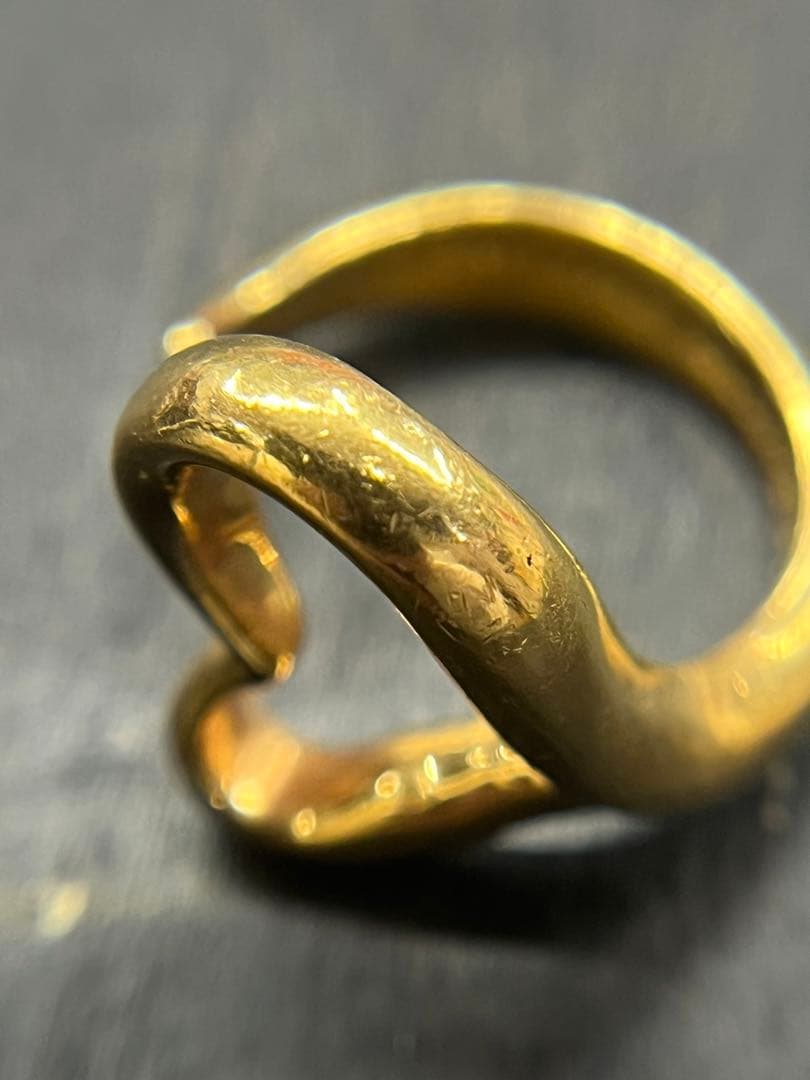 TIFFANY&CO.ティファニー　オープンハート　リング9.5号　ヴィンテージ