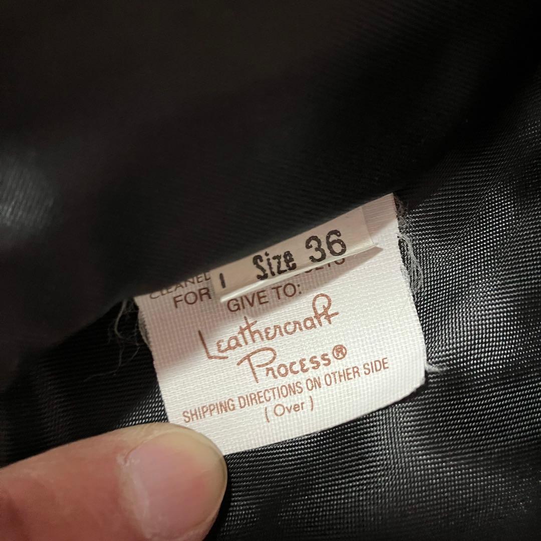 USA製 Schott 襟付き ライダース/ボアライナー/36/652