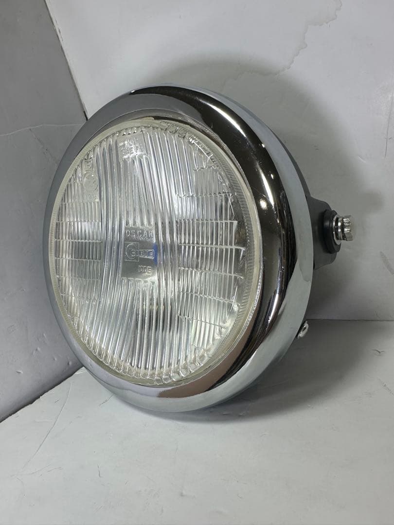 当時物シビエスーパーオスカー凹みレンズ付きヘッドライトASSYマーシャル