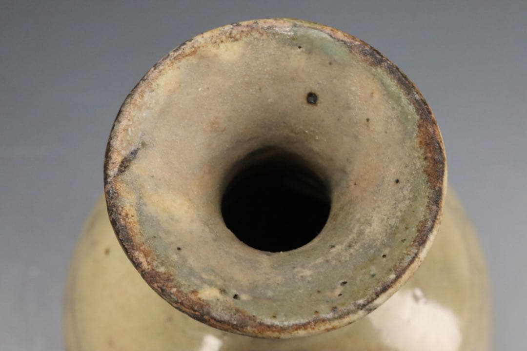 本物保証 北大路魯山人 鶏龍山土 粉吹手徳利 黒田陶々庵識箱