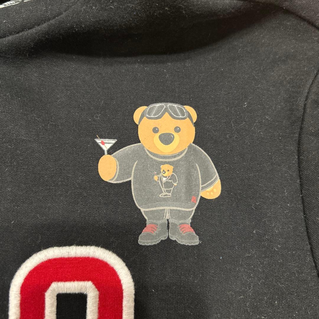 Polo Ralph Lauren ポロベアー プリント フードパーカー 黒