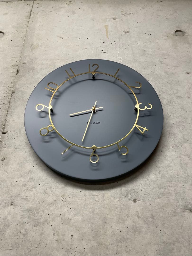 インターフォルム 掛け時計 ルウ CL-4317NV ネイビー ゴールド