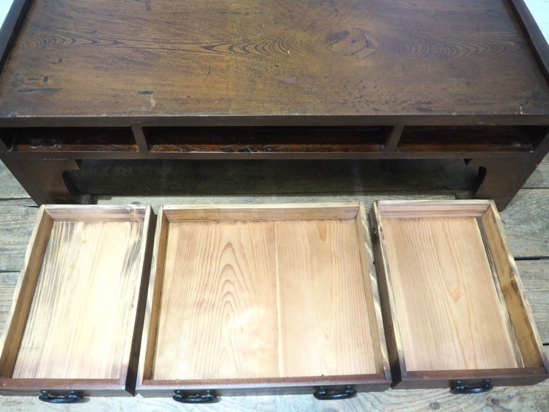 1199 アンティーク　文机　ローテーブル　座卓　ちゃぶ台 レトロ　展示台　花台