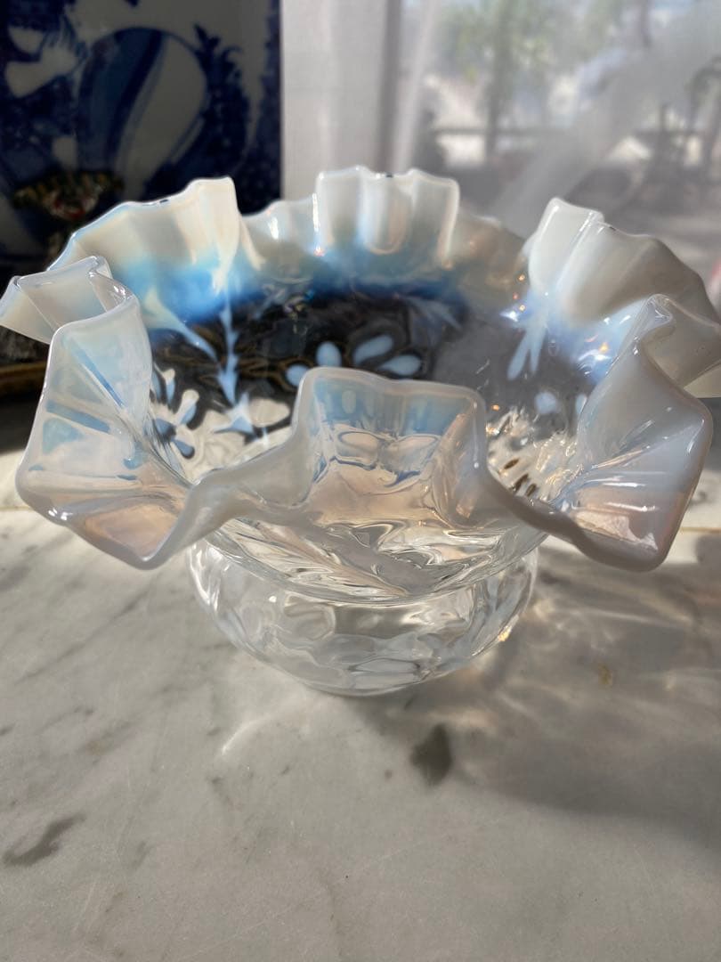 OLD FENTON 　デイジー&ファーン　オパールセント　ガラスシェード