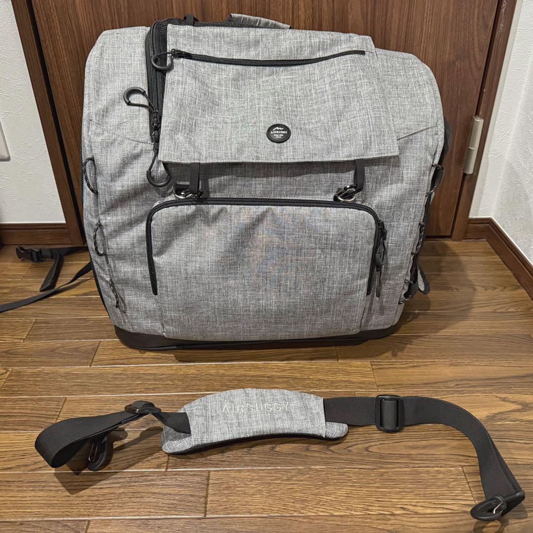 エアバギー 3ウェイバックパックキャリー [ワイドサイズ] クールグレー