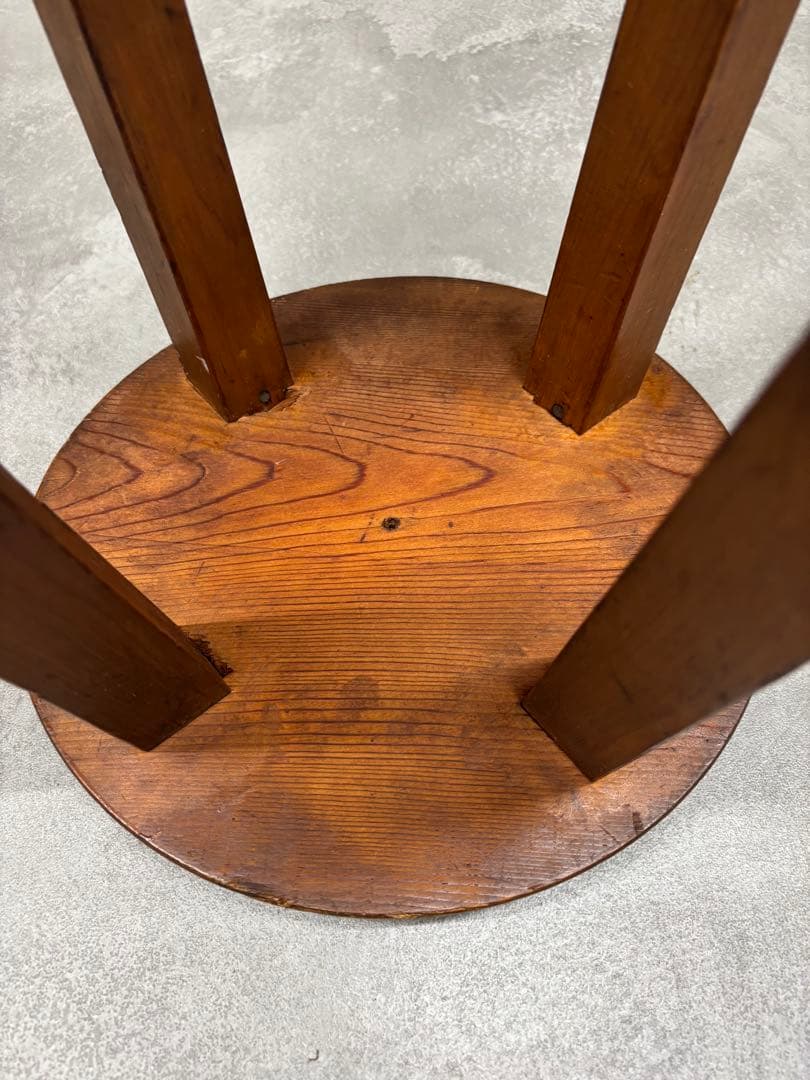 丸椅子　スツール　椅子　アンティーク　古道具