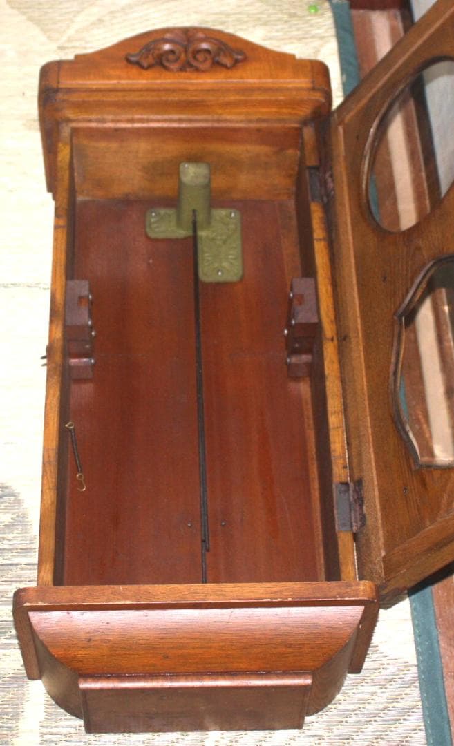 可動品 中型 EPOCH 今津時計 アンティーク 柱時計 掛時計 ２打打ち